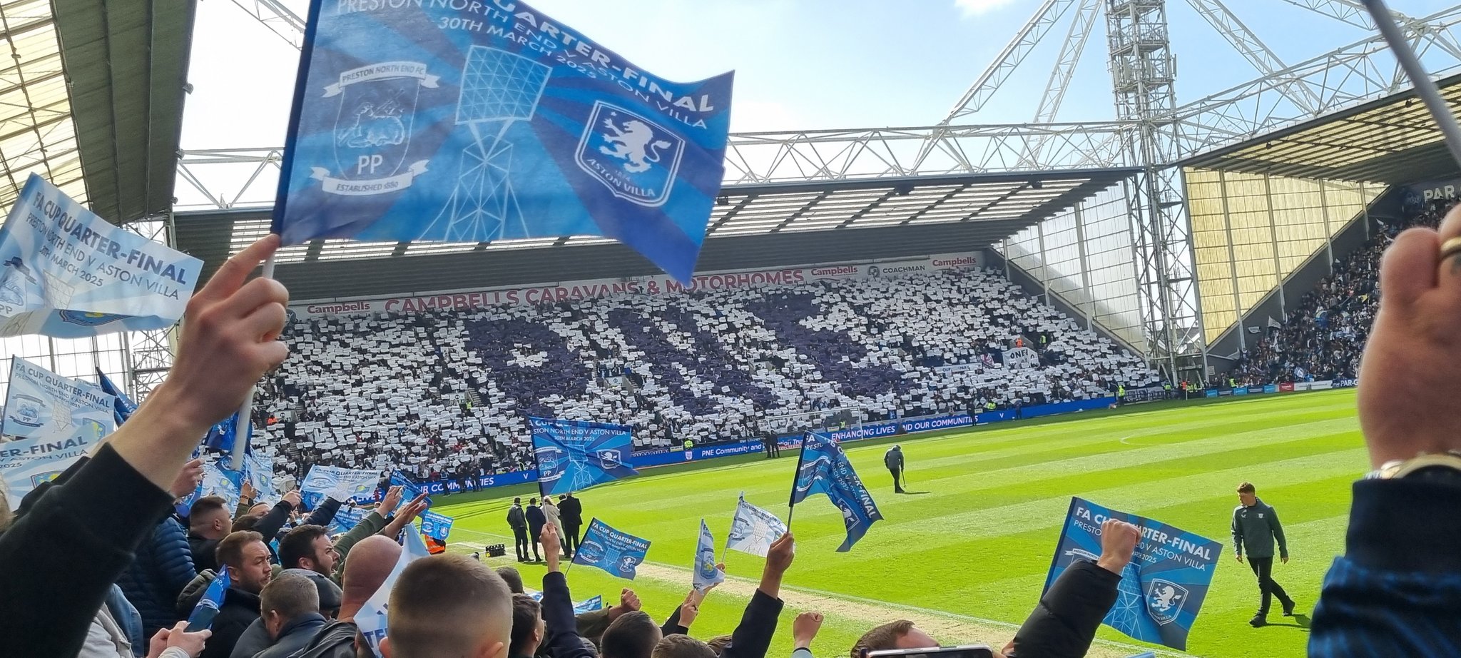 PNE Flags archive photograph 28 at Deepdale.