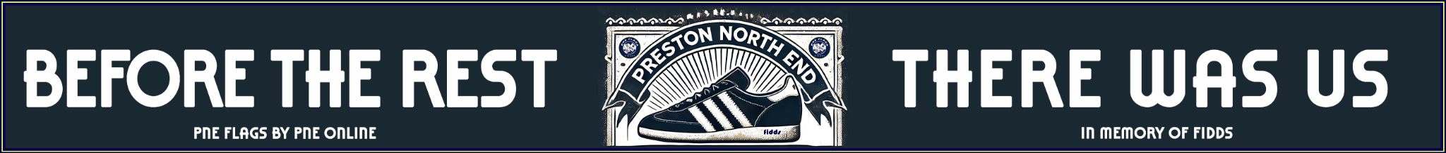 Recent tribute banner commission at Deepdale